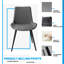 Chaise rembourrée en similicuir Josman avec pieds en acier -23872857-52703547