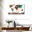 «Color Splash World Map», reproduction sur toile-942280915