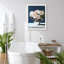 «White Rose Flower Bouquet In Vase Wall Art Floral Botanical Prints Decor For Living Room, encadré sur papier»