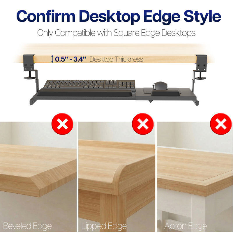 Plateau pour clavier à hauteur réglable VIVO