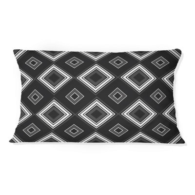 Coussin lombaire moderne noir et blanc I