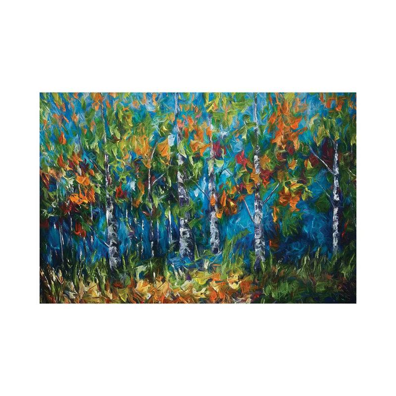 Shimmer in the Woods 1 Piece Wrapped Canvas Wall Art, 20.32 cm H x 30.48 cm W