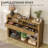 Farmhouse Entryway Table, Console Table With 2 Drawers, 2 Compartments And Bottom Shelf, Farmhouse Style Sofa Table-1882458977