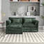 Canapé double surdimensionné luxueux avec tissu chenille et accoudoirs amovibles-292488450
