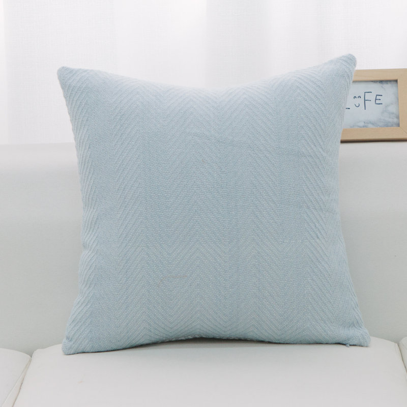 Housse de coussin carré Los Angeles, Violet clair, Plumes