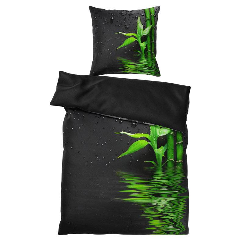 Cotton No Pattern Duvet Cover Set with Pillowcases Included