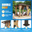 8 pi L 8 pi. D Pavillon de jardin en aluminium