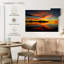 Coucher de soleil sur l'horizon du lac-1281985211