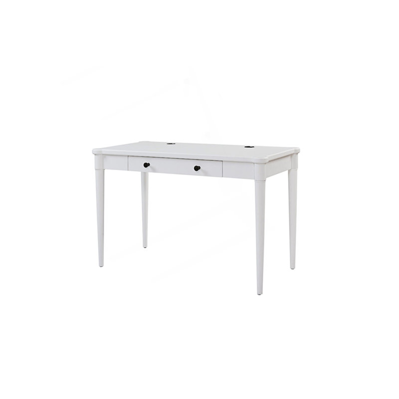 Bureau d'écriture avec tiroir rabattable, Blanc
