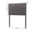 Dark Gray Twin Rectangular Nail Head Trim Upholstered Headboard, 23.34" H X 38.70" W X 2.15" D-222060077