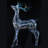 48" Pre-Lit Iridescent Reindeer