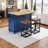 Kitchen Island With Drop Leaf, 2 Stools, Power Outlet, Storage Cabinet & Drawers, Rubber Wood Legs-232337204