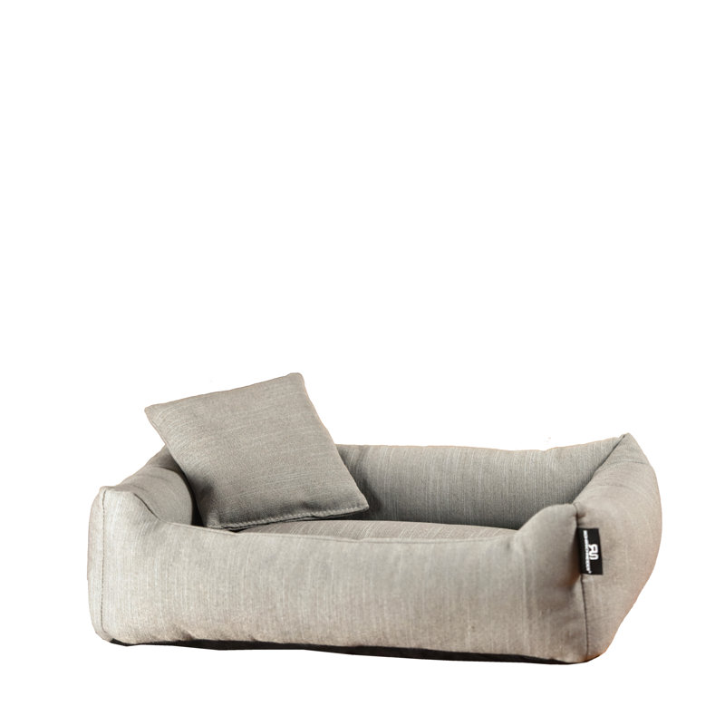 Polyester Pet Bed, Medium (50cm W x 40cm D x 15cm H), Grey