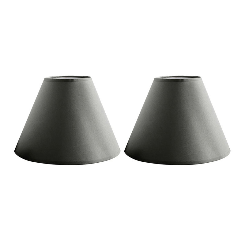 17 cm H Empire Fabric Lamp Shade ( Uno ), Grey