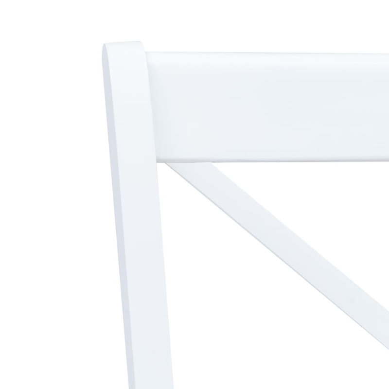 Gilbert 45cm H Side Chair, White/Brown, 6