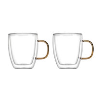 Double Wall Glass Coffee Mug – Warm-Breeze