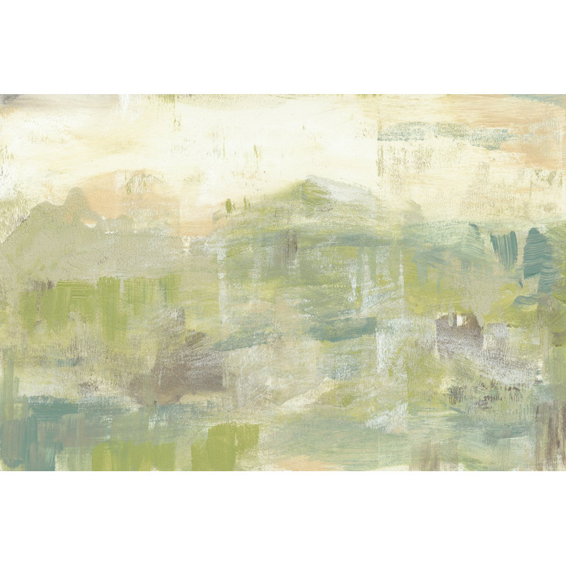 Greenery Horizon Line III by Jennifer Goldberger - Wrapped Canvas Print, 81cm H x 122cm W 