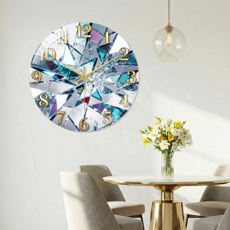 Horloge murale 23,6 po, 60 x 60 cm (23,6 x 23,6 pouces)