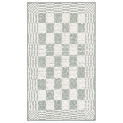 Tapis à carreaux en coton Deco