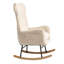 Chaise berçante moderne avec dossier haut