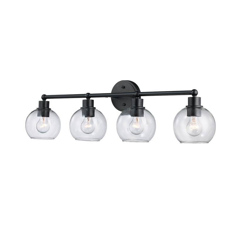 Lochleven 4 - Light Dimmable Vanity Light, Black