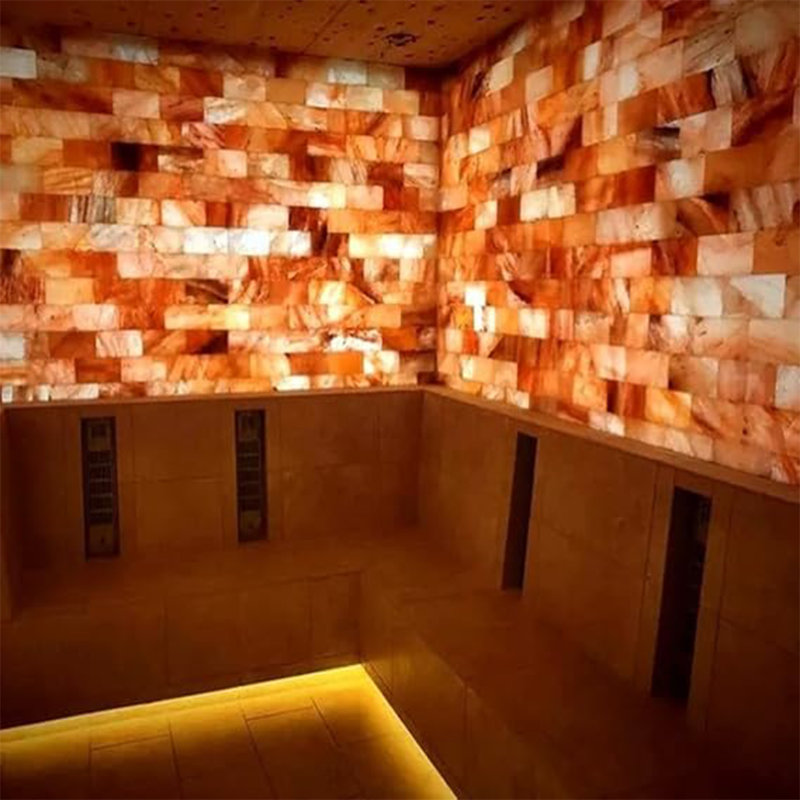 Pink Salt Bricks – 8" X 4" X 1" Natural Salt Tiles For Salt Walls, Spa & Sauna Pack Of 300