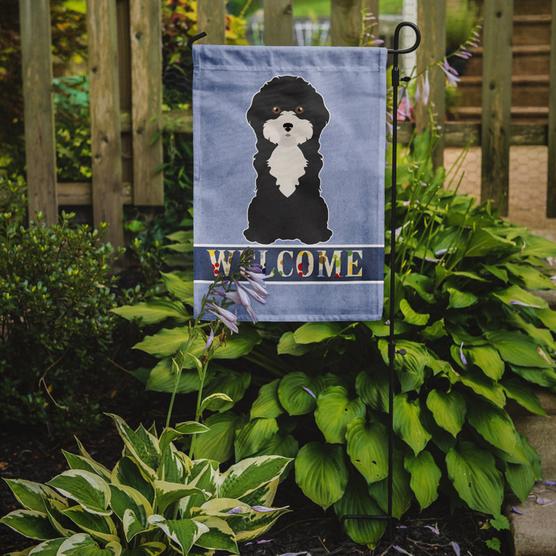Drapeau impérial Shih Tzu Welcome Garden taille 9EC59815D20042D399EE9FCE8498D299, Caniche de Chypre noir