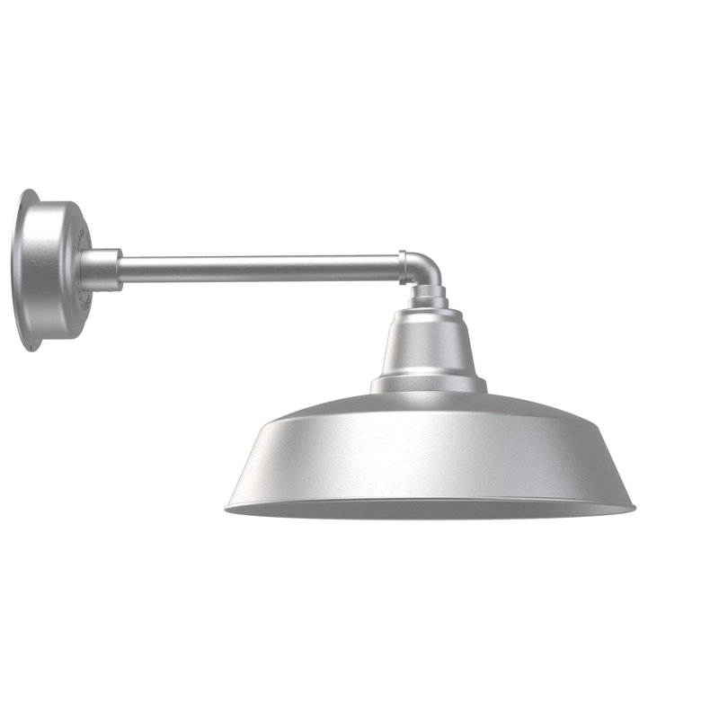 Vandervliet LED Wall Light, White, 10.125" H x 18.5" W x 16.25" D