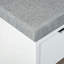 Demonie Shoe Bench, Shoe Rack, Seat Cushion, Storage Cabinet, Drawer, White
