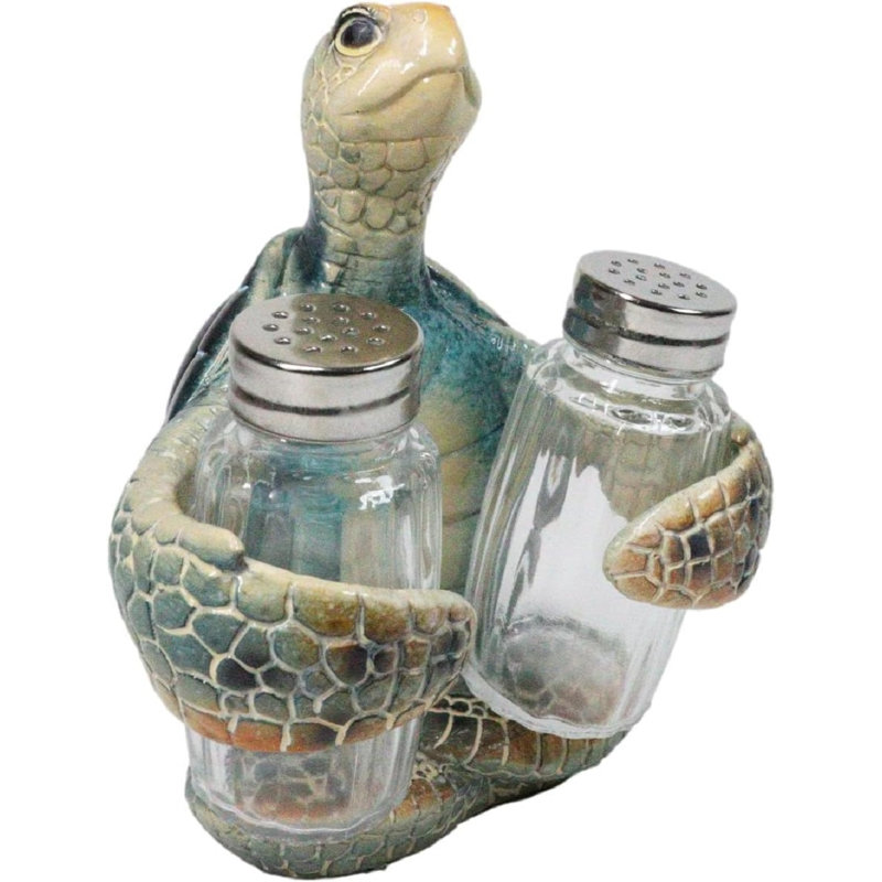 Figurine en forme de coquillage vert, Bleu