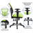 Siyer Mid-Back Mesh Ergonomic Office Chair with Adjustable Arms-796339959-767103197
