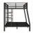 Metal Full XL Over Queen Bunk Bed, Space-Saving Design With Noise-Reduced Features And No Box Spring Required, Black-1978063643-1978063645