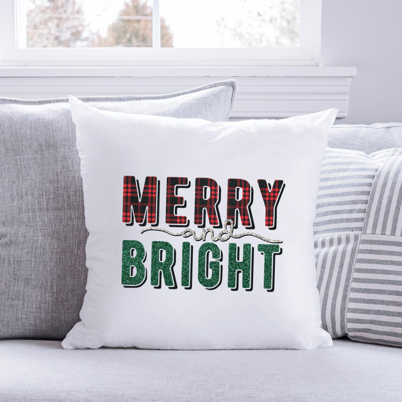 Christmas-03_2 Reversible Throw Pillow, 14" x 14"