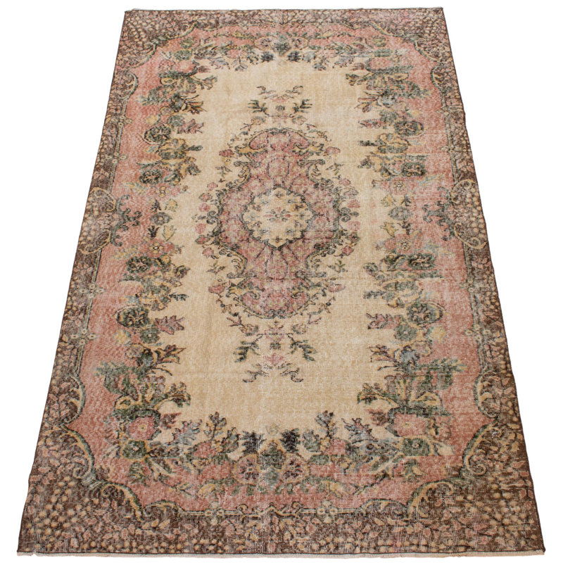 Tapis beige Melis Vintage 5 pi 5 po x 9 pi 1 po