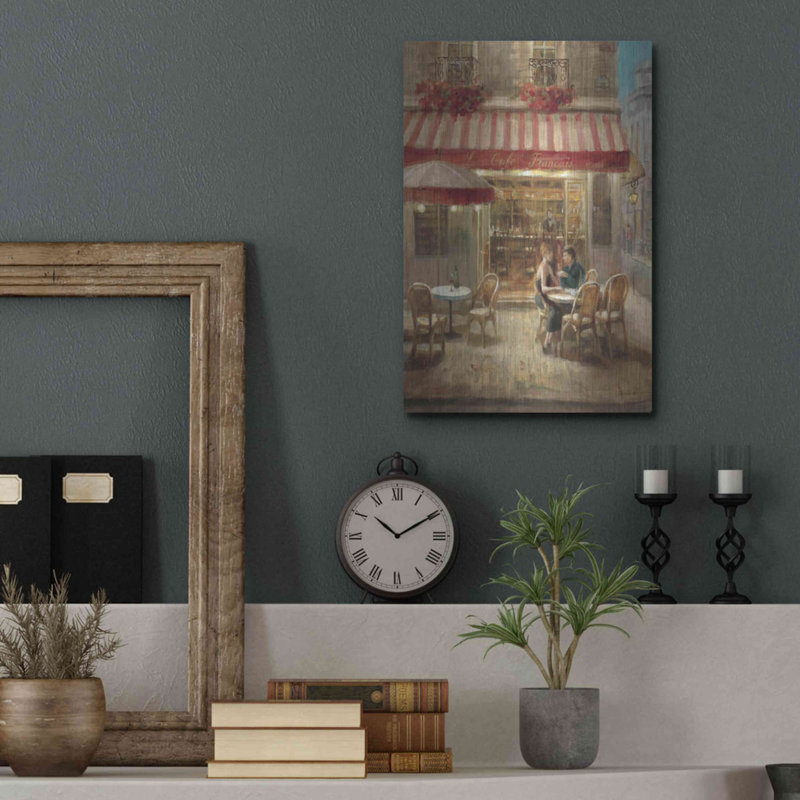 «Paris Cafe II Crop» par Danhui Nai, H 16 po x l 12 po
