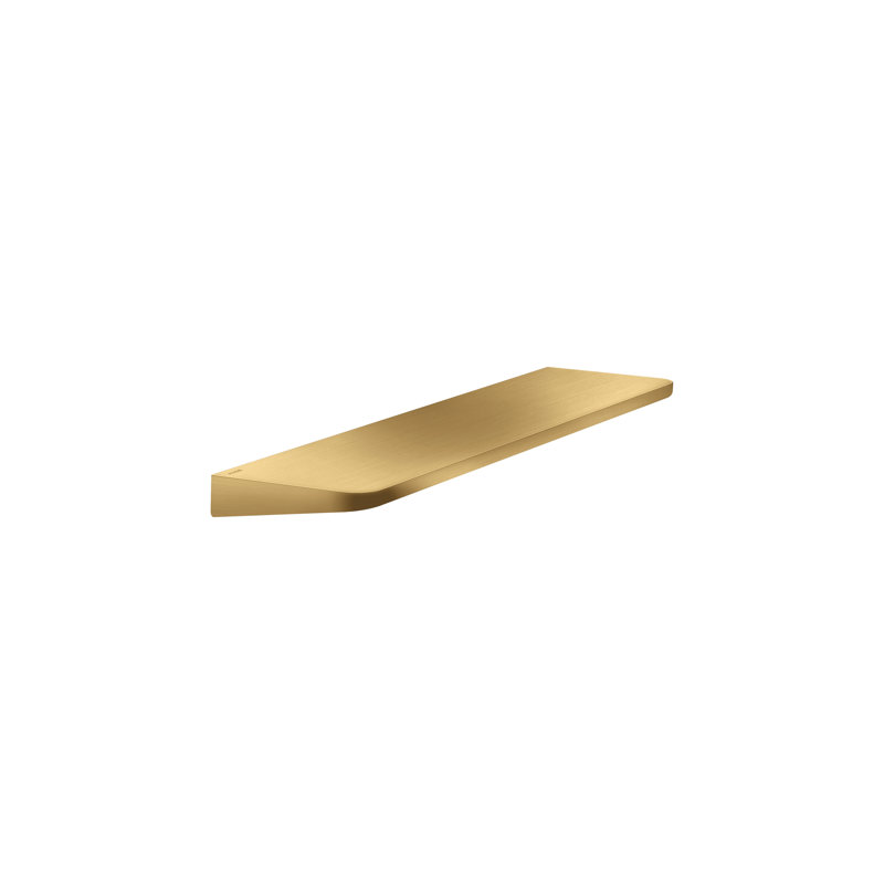 Universal Circular Wall Mounted Shower Shelf, Brushed Gold Optic