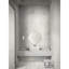 Lavabo vasque de salle de bain en marbre blanc avec motif naturel, fini à la main, trou pré-percé pour une installation rapide 600 x 400 x H 150 mm, apparence unique, utilisation durable