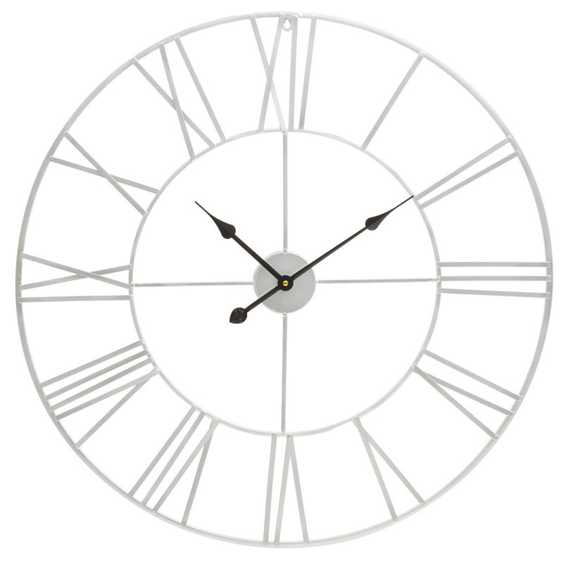 Ezzie Metal Wall Clock, 80cm H x 80cm W x 4cm D