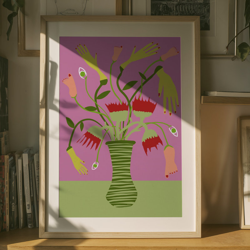 Wrapped Canvas Print, Pink, 76.2cm H x 50.8 cm W