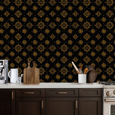 Peel and Stick Wallpaper Seamless antique palette vintage japanese asanoha isometric Contact Paper Removable Self Adhesive Wall Mural Wall Decor for Bedroom Kitchen Cabinets 17.7in x 118in
