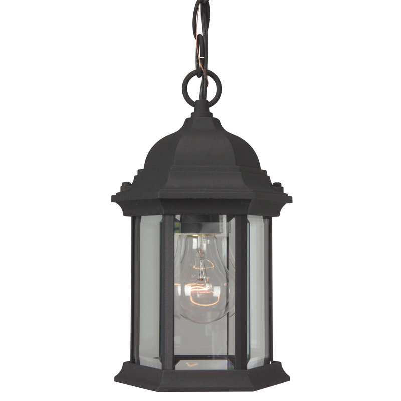 Outdoor Hanging Lantern, Matte Black