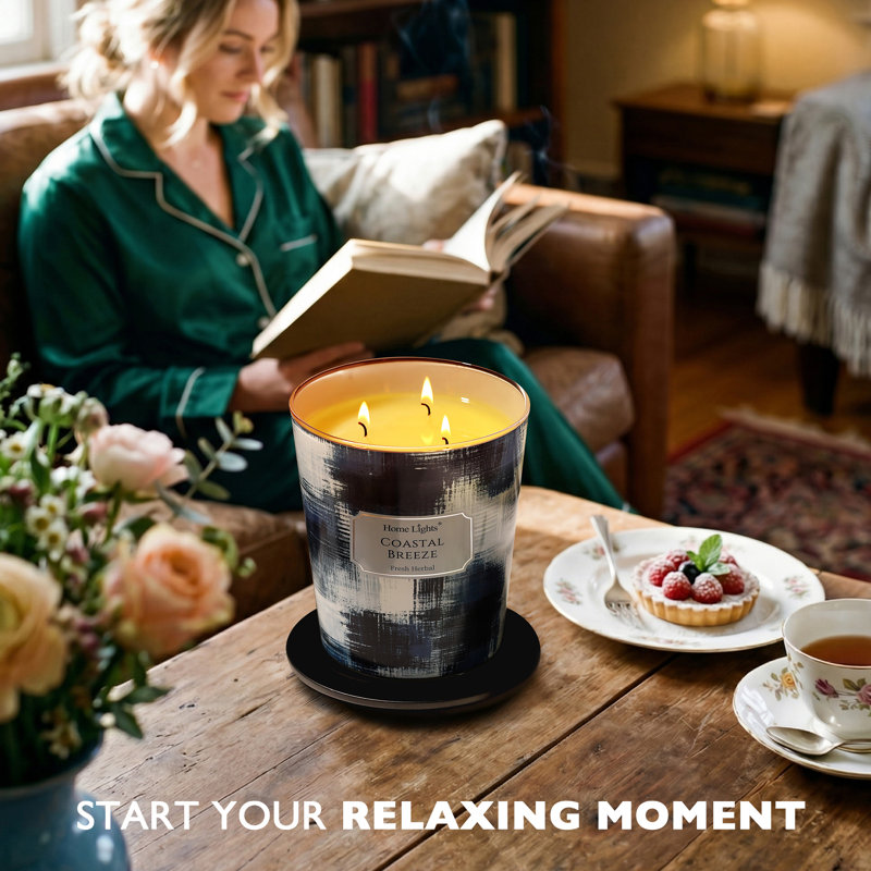 Brise côtière | Bougies parfumées 3-Wick Homelights