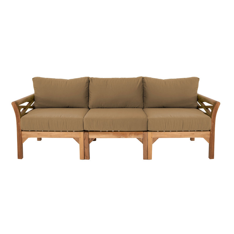 Boduram Outdoor 3 - Seat Patio Sofa, Cocoa