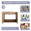 Meuble-lavabo double 59,27 po avec plateau en résine-985142816