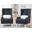 Ensemble de 2 chaises en velours Zurich-155429907