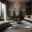 Tapis gris soyeux et moelleux-100885049