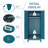 71-inch metal wardrobe, closet with hanging rods for clothes, double doors with two adjustable shelves, bedroom wardrobe, laundry room cabinet, wardrobe (classic, white)-392195712