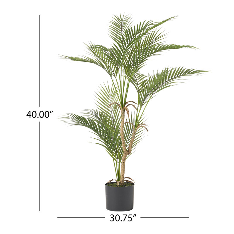 ARBRE DE PAUME ARTIFIQUE 100CM, H 40 po x l 30,75 po x P 30,75 po