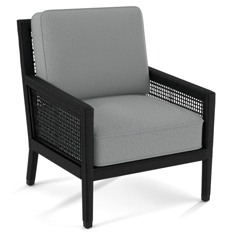 Harper 28" Wide Armchair, Teal Geometric; 0425-53, Black
