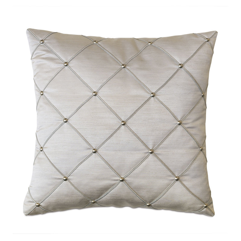 Vionnet Square Pillow Cover & Insert, Faux Down